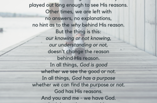 When You Don't Understand Why