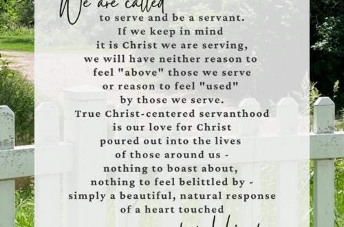 We are called to serve