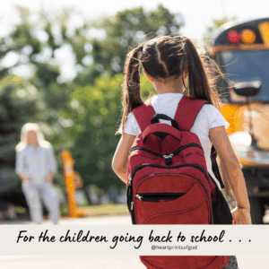 Prayer for Back to School